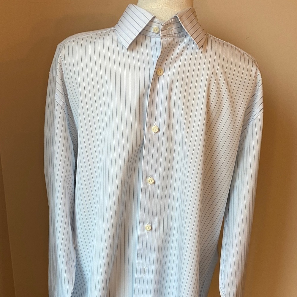 David Donahue striped Dress Shirt in excellent condition.